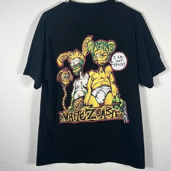 🧟♂️🔥 PANTE FOR WHITE ZOMBIE War Gee Gargan. JS Halloween Horror Tee - EUC - M - Picture 6 of 7